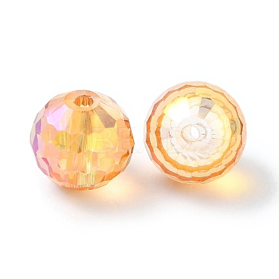 Full Rainbow Plated Glass Beads X-EGLA-P059-02B-FR02-1