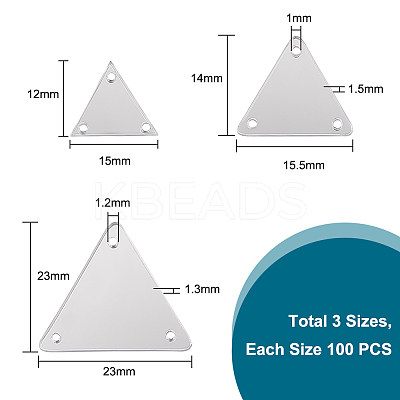 300pcs 3 style Sew On Mirror Rhinestones DIY-PH0013-82-1