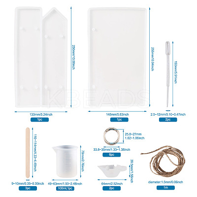DIY Doorplate Silicone Mold Kits DIY-TA0008-32-1