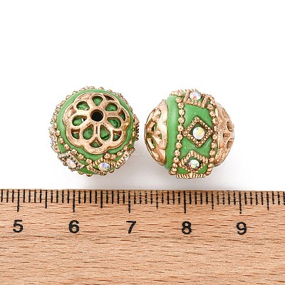 Handmade Resin Indonesia Beads X-IPDL-E010-20-A-01KCG-1
