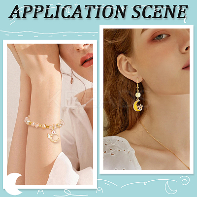 80Pcs 20 Styles Alloy Enamel Pendants FIND-SC0014-17-1