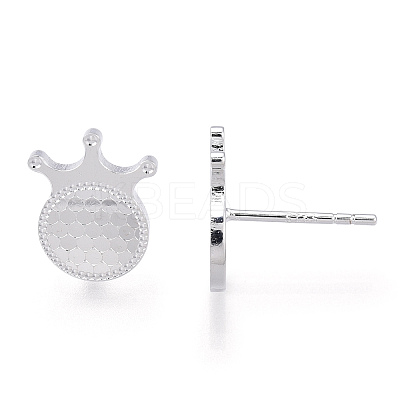 925 Sterling Silver Stud Earrings STER-T004-50S-1