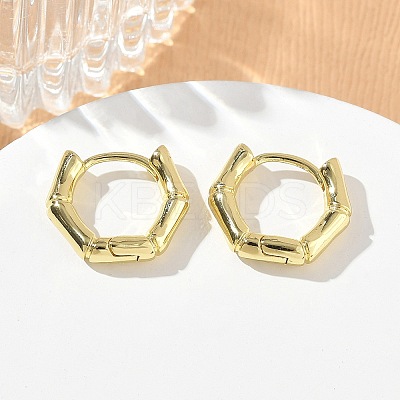 Brass Hoop Earrings KK-CBA98BA-11G-1