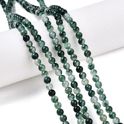 Dyed Natural White Jade Beads Strands G-T140-4mm-A07-1