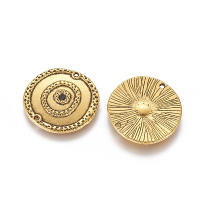 Tibetan Style Links/Connectors TIBEP-EA300YKG-AG-LF-1