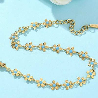 Bohemia Style 304 Stainless Steel Link Bracelets for Women BJEW-Z091-01G-1