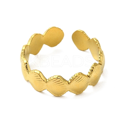 Ocean Beach Series 304 Stainless Steel Cuff Ring RJEW-Q820-02B-1