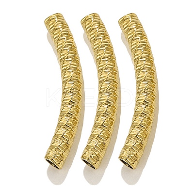 304 Stainless Steel Curved Tube Beads STAS-M071-03J-G-1