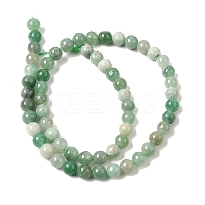 Grade AB Natural Green Aventurine Bead Strands G-G666-01A-1
