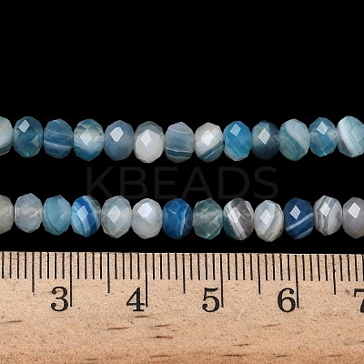 Natural Banded Agate Beads Strands G-D344-A34-06-1
