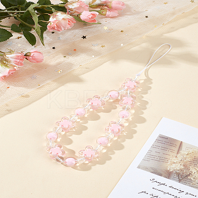 1Pc Acrylic Beaded Mobile Straps HJEW-LP0002-18C-1