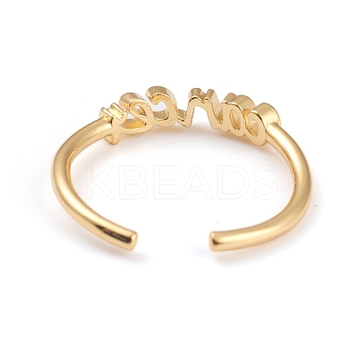 Constellation/Zodiac Sign Brass Cuff Rings RJEW-O042-06G-D-1