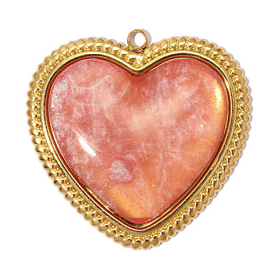 304 Stainless Steel with Resin Pendants RE-A26-05-19-08G-01-1