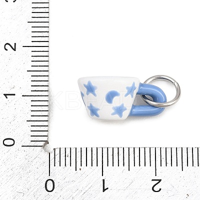 304 Stainless Steel Enamel Pendants STAS-L312-04P-04-1