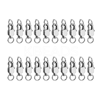 20Pcs Stainless Steel Lobster Claw Clasps STAS-DC0015-61-1