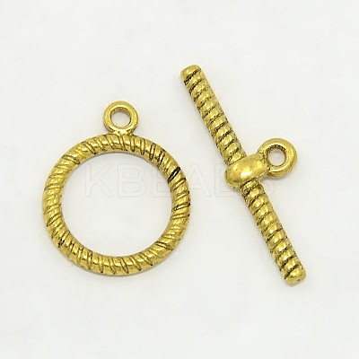 Tibetan Style Alloy Toggle Clasps LS-K08S2032-1