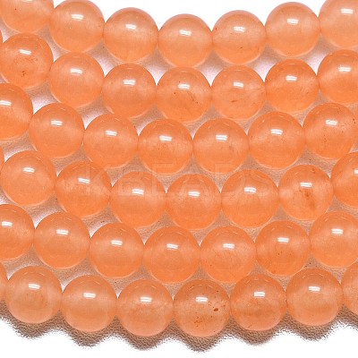 Natural Malaysia Jade Beads Strands G-L645-C01-6mm-20-1