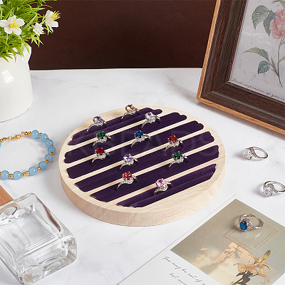 6-Slot Wood Ring Display Stands RDIS-WH0011-30-1