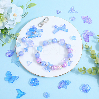 100G Transparent Frosted Resin Beads RESI-SC0003-26-1