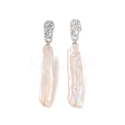 Anti-Tarnish Sterling Silver Stud Earrings EJEW-C087-15D-P-1