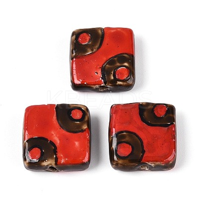 Handmade Porcelain Ceramic Beads PORC-T135-05D-1