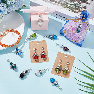 Glass Pendant Decorations HJEW-GO00031-1