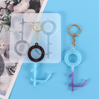 Key Shape DIY Pendant Silicone Molds DIY-F114-12-1