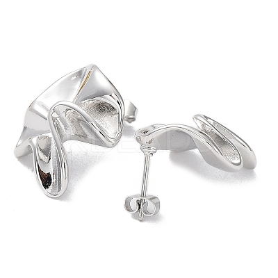 Non-Tarnish 304 Stainless Steel Stud Earrings EJEW-C062-03P-1