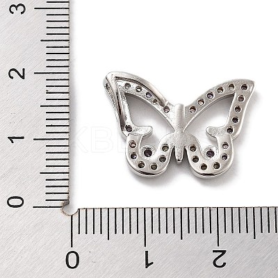 Rack Plating Brass Micro Pave Cubic Zirconia Pendants KK-Z071-79P-03-1
