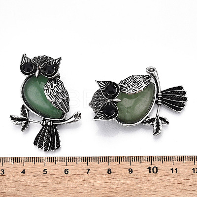 Natural Green Aventurine Pendants G-H308-01AS-07-1