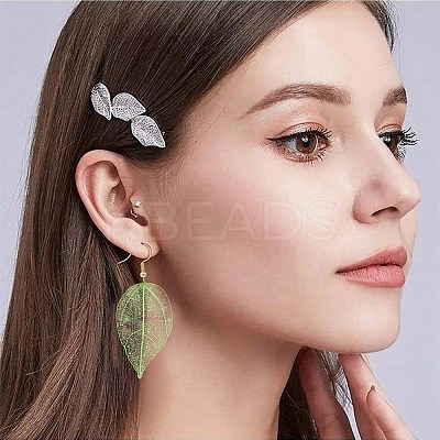 100Pcs Dried Flower Leaf Craft Supplies AJEW-CP0009-41A-1