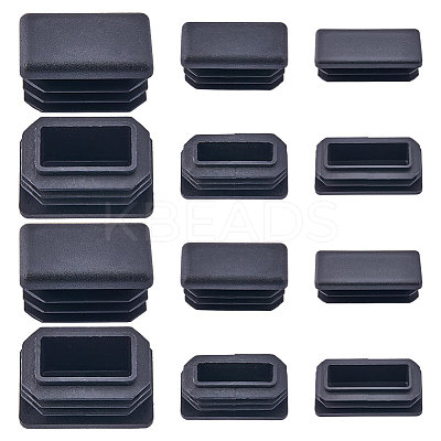 24Pcs 3 Style Plastic Furniture End Caps FIND-GF0005-30-1