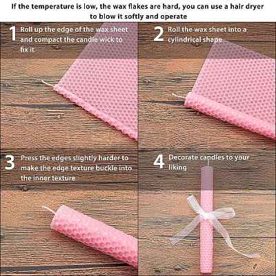 Beeswax Honeycomb Sheets LS-DIY-WH0162-55B-01-1
