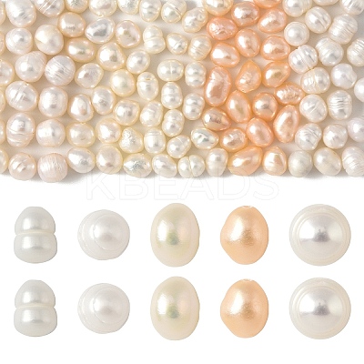 10Pcs Natural Cultured Freshwater Pearl Beads PEAR-YW0001-34-1