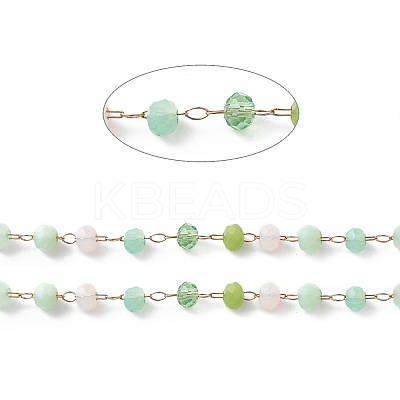 Handmade Glass Beaded Chains CHS-P016-46G-02-1