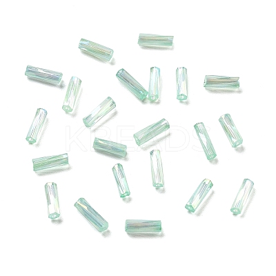 10G Ceylon Glass Twist Bugle Beads X-SEED-L012-01C-1