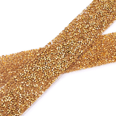 Glitter Resin Hotfix Rhinestone(Hot Melt Adhesive On The Back) OCOR-TA0002-03-40mm-1