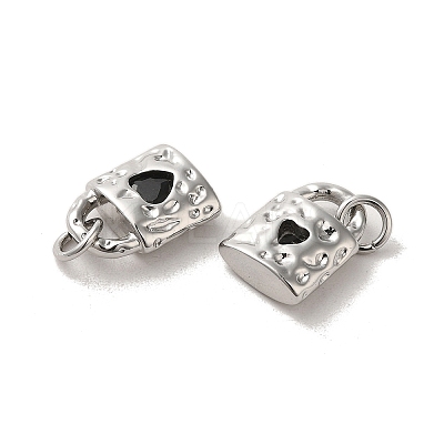 Brass Micro Pave Cubic Zirconia Pendants KK-H461-06P-04-1