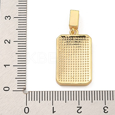 Rack Plating Brass Micro Pave Clear Cubic Zirconia North Star European Dangle Charms KK-U035-17G-03-1