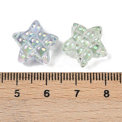 UV Plating Transparent Acrylic Beads MACR-L007-01B-1
