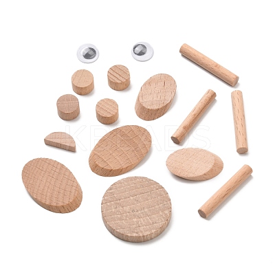 DIY Woodwork 3D Peacock Animal Wood Chip Tree Branch Material Pack DIY-C024-03-1