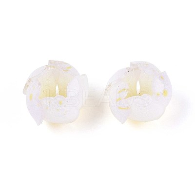 Flower Acrylic Bead Caps SACR-T017-49A-1