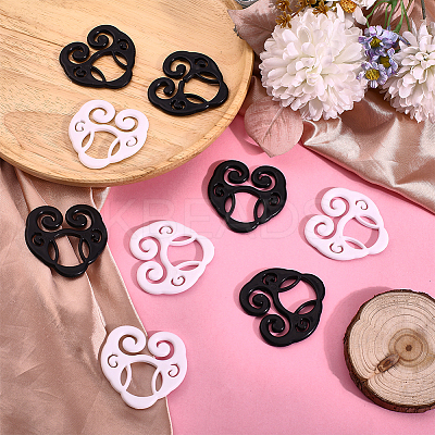 12Pcs 2 Colors Plastic Shirt Cinch Clip for Women Clothing KY-ME0001-06-1