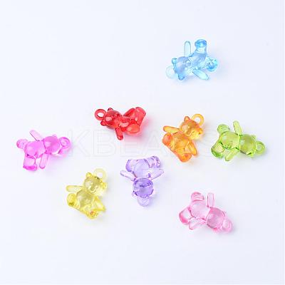 Transparent Acrylic Pendants TACR-S132-22-1