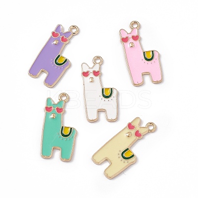 Alloy Enamel Pendants ENAM-C006-03KCG-1