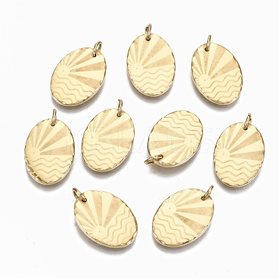 304 Stainless Steel Pendants STAS-S116-038G-1