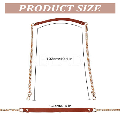 1Pc Imitation Leather Crossbody Long Purse Straps FIND-LP0004-54A-1
