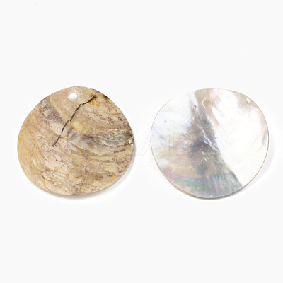 Natural Akoya Shell Pendants SHEL-R048-023-1