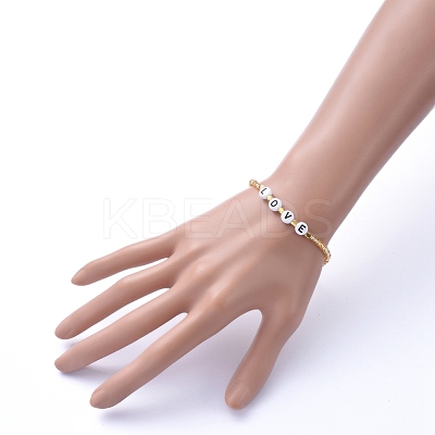 Glass Seed Beads Stretch Bracelets BJEW-JB05245-01-1