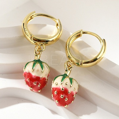 Brass Hoop Earrings EJEW-S251-04E-G-1